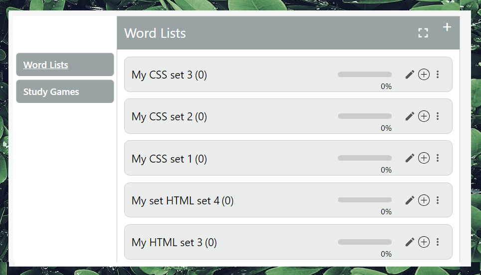 Create Personal Study Lists Image